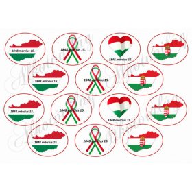 Kokárdák ovális alapon