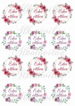 Édes otthon virágos keretekben KICSIBEN