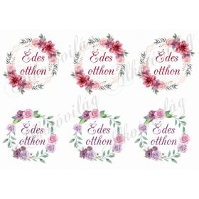 Édes otthon virágos keretekben