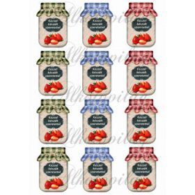 Befőttes üveg címke- EPER - 5 x 7 cm