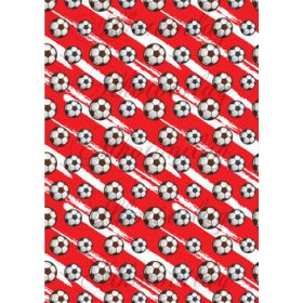 Focilabdák piros-fehér alapon