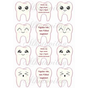 Fogak mosolygósan+ feliratokkal