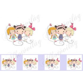 Három a kislány 12 cm-es HÍMZŐKERETHEZ