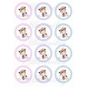 Kislány katicával dupla cakkos körökben KICSIBEN