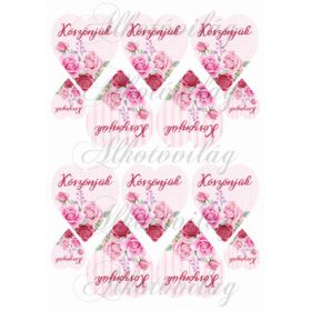 KÖSZÖNJÜK- Rózsaszín rózsás szíveken KICSIBEN