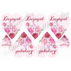 KÖSZÖNJÜK- Rózsaszín rózsás szíveken
