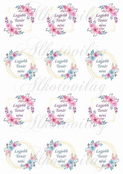 Legjobb Tanár néni kétféle koszorúban KICSIBEN