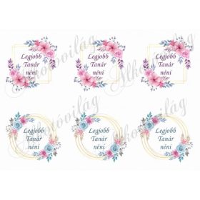 Legjobb Tanár néni kétféle koszorúban