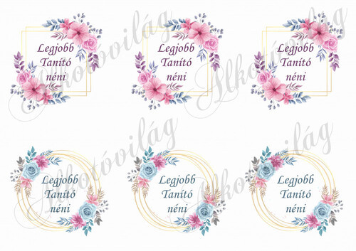 Legjobb Tanító néni kétféle koszorúban