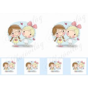 Legjobb testvérek-barátok 10-12cm-es HÍMZŐKERETHEZ