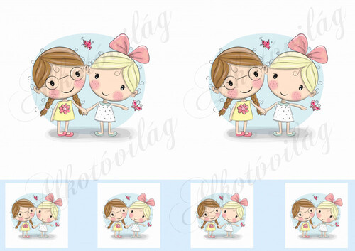 Legjobb testvérek-barátok 10-12cm-es HÍMZŐKERETHEZ