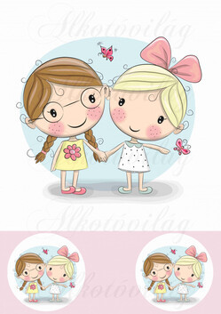 Legjobb testvérek-barátok 18-20 cm-es HÍMZŐKERETHEZ