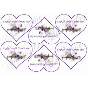 Legkedvesebb Tanító néni levendulás szívekben