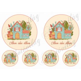 Ajtódísznek használható kreatív alapanyag, például mintás filcből