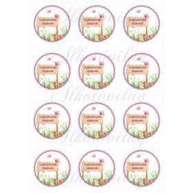   Tábla virágokkal, pillangókkal LEGKEDVESEBB DADUSOM felirattal KICSIBEN