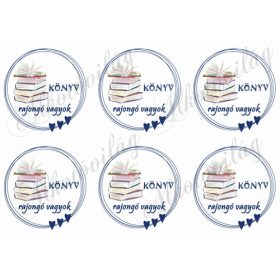 KÖNYV rajongó vagyok - KÉK SZÍVES KÖRÖKBEN