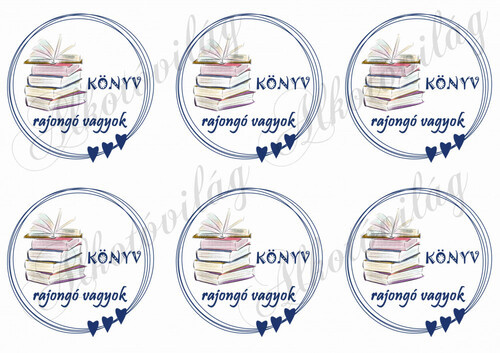 KÖNYV rajongó vagyok - KÉK SZÍVES KÖRÖKBEN