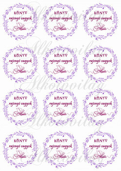 KÖNYV rajongó vagyok - LILA KOSZORÚBAN KICSIBEN