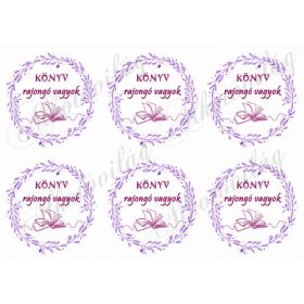 KÖNYV rajongó vagyok - LILA KOSZORÚBAN