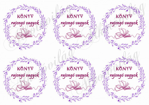 KÖNYV rajongó vagyok - LILA KOSZORÚBAN