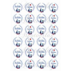 Balatonos koszorúk miniben (kb 4 cm)