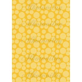 Pöttyös körök napsárga alapon