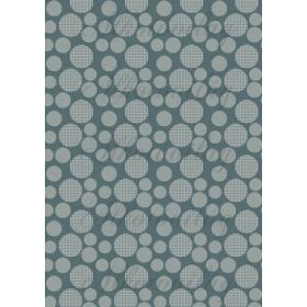 Pöttyös körök sötét eukaliptusz alapon