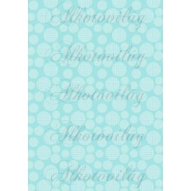 Pöttyös körök világos menta alapon