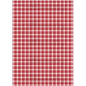 Négyzethálós-kockás minta piros-fehér színben