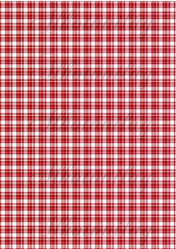Négyzethálós-kockás minta piros-fehér színben