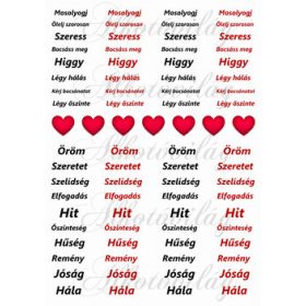 Kedves szavak feketében és pirosban