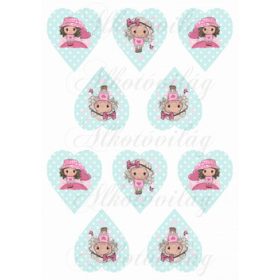 Cuki kislányok pöttyös szíveken KICSIBEN