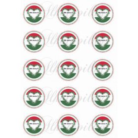 Kokárda leveles szívvel