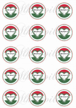 Kokárda leveles szívvel