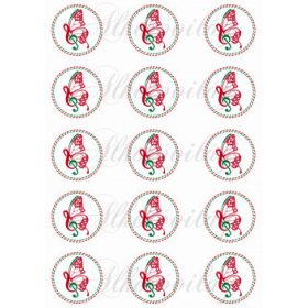 Kokárda violinkulcsos pillangóval