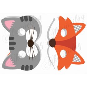 Állatos álarcok - cica, róka