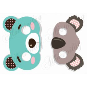 Állatos álarcok - koala, maci