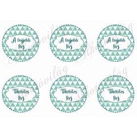   A LEGJOBB FÉRJ- TÖKÉLETES FÉRJ háromszög mintás körökben