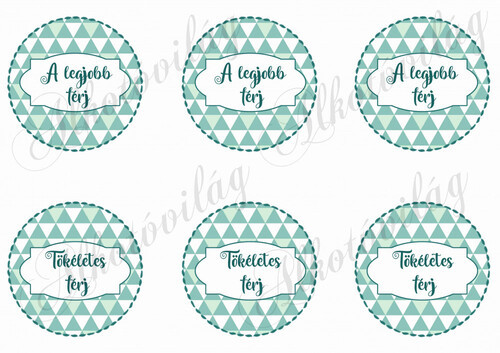 A LEGJOBB FÉRJ- TÖKÉLETES FÉRJ háromszög mintás körökben