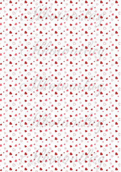 Aprócska szívek piros-rózsaszín