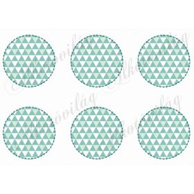 Háromszög mintás körök üresen