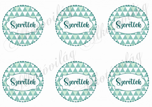 SZERETLEK háromszög mintás körökben