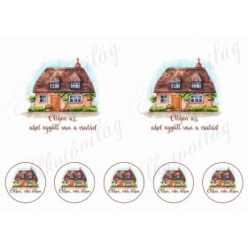 Otthon az... házikós képek 10-14 cm-es hímzőkerethez