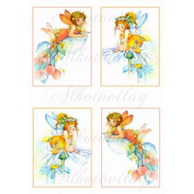 Tündérek sárgás virágokkal KICSIBEN