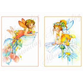 Tündérek sárgás virágokkal