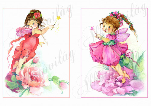 Tündérek virágokkal