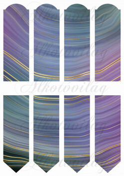 Lilás ásvány mintás könyvjelző alapok