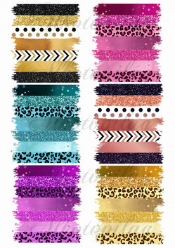 Színes festékcsíkok