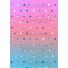 Színátmenetes - pink,kék- kék pöttyökkel