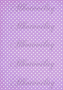  Fehér pöttyök lila alapon